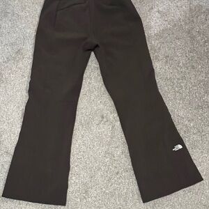 The North Face Women's Brown shoft shell insulated ski Pants